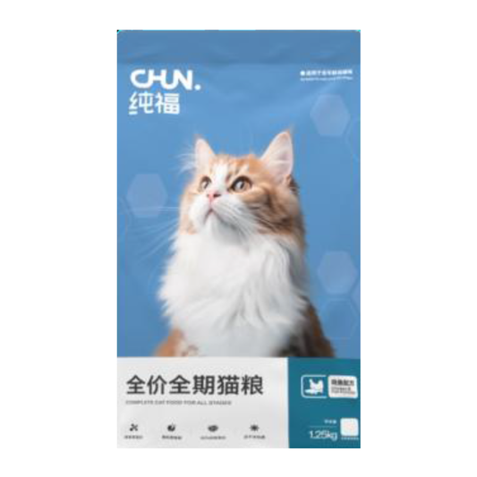 Chun Fu 纯福 Cat Food - Chicken&Fish 鸡鱼 1.25kg